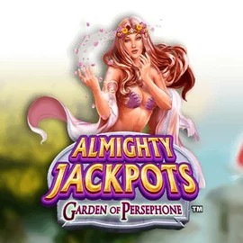 Almighty Jackpots: Garden of Persephone by Novomatic, showcased at fatspirate.fr – game logo