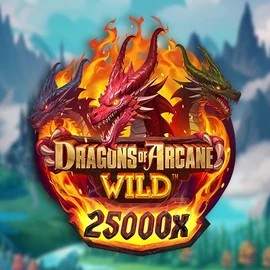 Slots logo of Dragons of Arcane Wild from Foxium at Fatpirate Casino