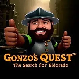 Logo of Gonzo's Quest from NetEnt at Fatpirate Casino