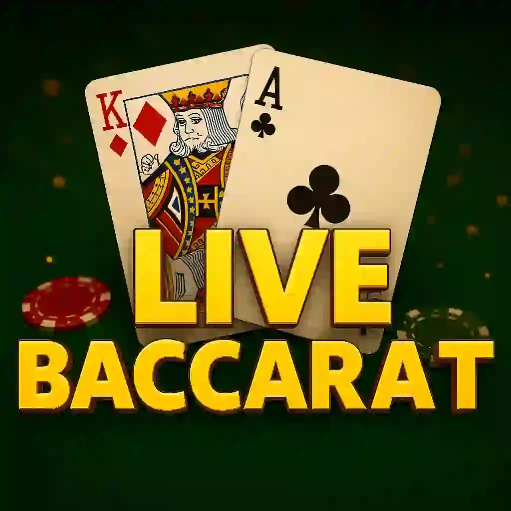 Live Baccarat slot logo by Pragmatic Live at Fatpirate CasinoLive Baccarat