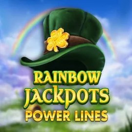 Official Jackpots logo: Rainbow Jackpots Power Lines by Red Tiger Gaming at Fatpirate Casino