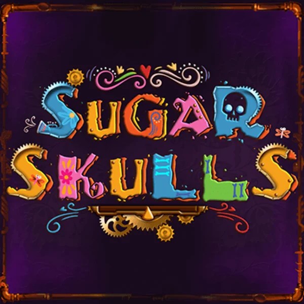 Logo of Sugar Skulls from Booming Games at Fatpirate Casino