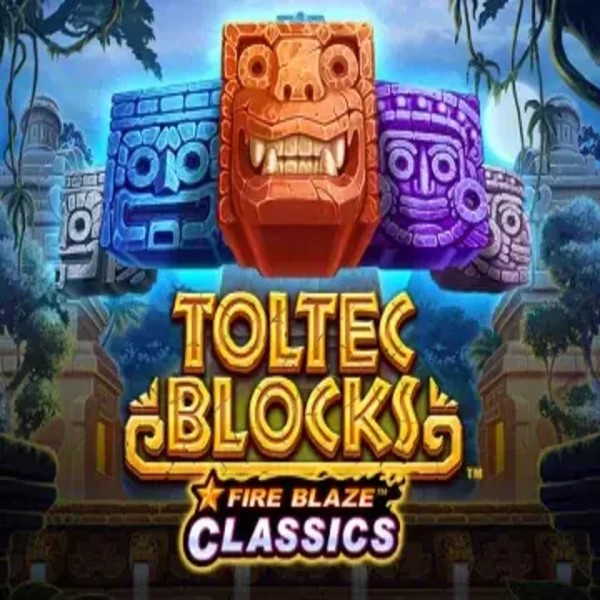Fire Blaze: Toltec Blocks slot visual from Rarestone Gaming available on fatspirate.fr