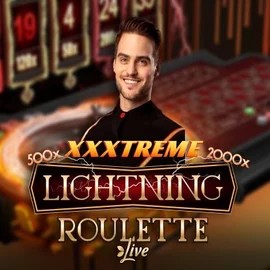 Live Casino logo of XXXtreme Lightning Roulette from Evolution at Fatpirate Casino